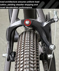 Close-up of front caliper brake from All In One Bicycle Brake Set For Front And Rear Caliper Brakes With Aluminum Alloy Levers on kids bike