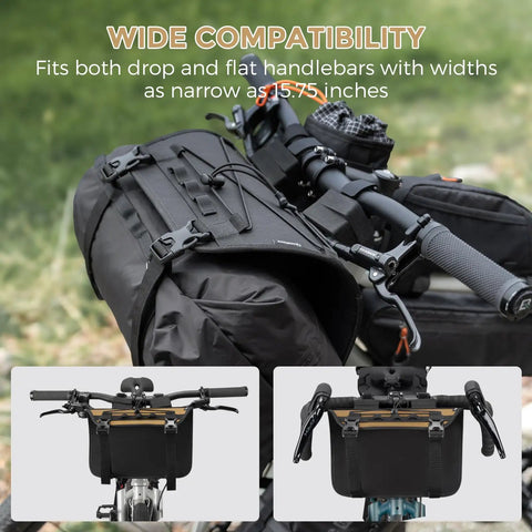 Bike Handlebar Harness For Bikepacking With Front Rack System And Flexible Mounting Options Big Capacity Fits Dry Bags