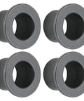 Four Pack Heavy Duty Flanged Bushing Fits Caster Yoke Steering Shaft For Scag Mag 61 72 STH 13 18 20 Sulky Tri Wheel Mower Rig No Sweat Swap Ready Installation, gray metal bushings.