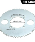 Beefed Up T8F 116 Link Chain With 54T Rear Sprocket 54mm Bore And Chain Breaker Kit for 43cc 47cc 49cc scooters