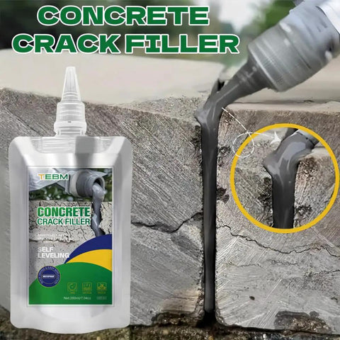 Concrete Crack Filler High Elasticity Liquid Cement Sealant for Driveways, Walkways, and Patios, Self Leveling Waterproof Repair, Quick Dry