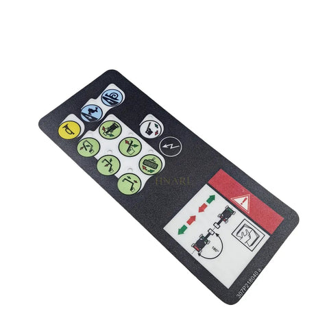 No Sweat Upper Control Box Decal Sticker 307P218040 In Black For Haulotte Ha12ip Ha15ip Platform Lifts Built Tough Heavy Duty Machinery Panel Labeling Part