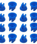 16 Pack Flat Fan Spray Nozzle Tips Set 0.3mm Aperture For Backpack Sprayers 110 Degree Plastic Spray Tips For Greenhouse Garden And Weeding Equipment Blue