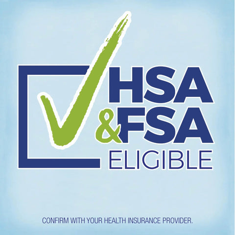 Image showing HSA and FSA eligible confirmation message with green checkmark.