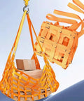 Heavy Duty Lifting Net Straps and Nylon Sling Hoisting Net for Industrial Cargo Safe Moving and Load Securing 1x1m Mesh 10cm