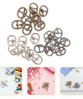 Miniature Doll Belt Buckles Set 150 Pieces Alloy Locking Buckles In Silver, Gunmetal, And Antique Copper For Do It Yourself Doll Clothes, Crafts, And Mini Sewing Projects.