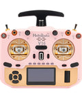 Front view of Pro Grade ELRS FPV Radio Transmitter With OpenTX EdgeTX Support CNC Hall Gimbals, AI Voice Assistant, foldable antenna.