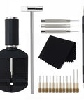 Watch Link Removal Kit 19 In 1 For Strap Length Adjustment At Home Diy Gear With Removal Tool Hammer Cleaning Cloth Spare Needle And User Manual