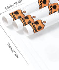 Halloween Flower Wrapping Paper Pack With Waterproof Jack O Lantern Pumpkin Pattern, rolls measuring 19.6 x 27.6 inches