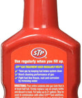 STP Gas Treatment 5.25 Ounce Fuel Additive Pack Of 12 Per Case For Cleaner Gas bottle back view