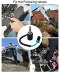 Solenoid Valve Coil And Hydraulic Spool Valve Stem Element For Skid Steer Loaders And Compact Track Loaders, Fast Acting Heavy Duty Replacement Fits 653 751 753 763 773 863 864 873 883 963 S175 S185 S205 T250 T300 T320 Replaces 6667687 6309311 6671025.