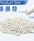 Eight Pound Ceramic Tumbling Media Cylinders, Reusable Non Abrasive Pellets 1/5 x 2/5 Inch For Lapidary Tumblers And Stone Polishers.