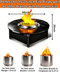 40 Inch Fire Pit Surround Tabletop For Solo Stove Bonfire And Ranger Wood Burning, Thick Metal Construction, Adjustable