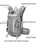 Lightweight Hydration Backpack With 2L Bladder For Men And Women, Hands Free Water Pack with adjustable chest strap and storage