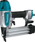 Renewed 18 Gauge Pneumatic Brad Nailer For DIY Pros, Drives Nails From Five Eighths To Two Inches, Aluminum Body, Black Handle