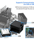 EBB36 Can Bus Adapter Board With Max31865 Hot End Pcb And Filament Break Detection For Blv Ender 3 close-up of communication ports