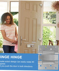 heavy duty spring-loaded door hinges on a patio door with self-closing mechanism and adjustable spring tension for smooth operation