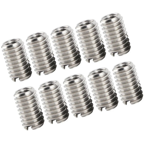 Slick Helical Screw Thread Repair Inserts Kit Packed With 10 Heavy Duty Coil Sleeves Matching M6 Outer Threads And M4 Internal Fits For Auto Repairs Quick Fixes And Diy Metal Restoration