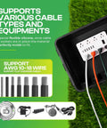 Weatherproof Outdoor Electrical Box Protects Power Strips Timers Extension Cords Reels Transformers Lights And Tools Indoor Safe Dry IP55 Rated Enclosure with cables
