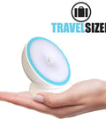 Motion Activated Battery LED Light With Magnetic Base, 360 Degree Rotating Night Lamp for closets held in hand, compact size