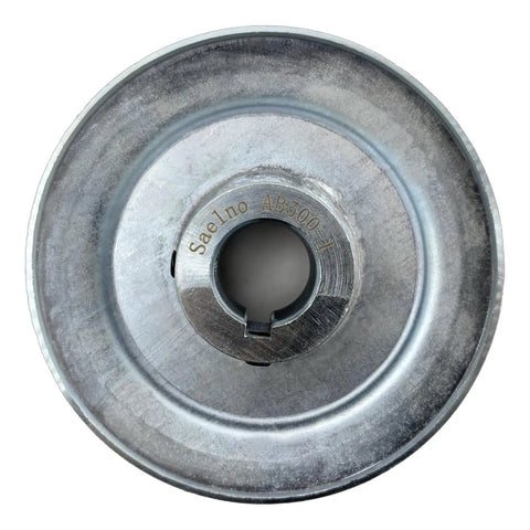Single Groove V Belt Pulley 5 Inch OD 1 Inch Bore Motor Pulley Carbon Steel Zinc Plated Built Tough For A B 5L 4L V Belts