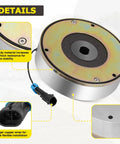 Beefed Up Golf Cart Motor Brake For EZGO RXV 2008 2019 48V Electric And Elite Lithium Strong Braking Power Replaces 610065 Curtis Controllers Compatible, showing sturdy exterior and connector details