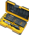 Ergonic K II 20 Piece Ratchet Set With 180 Degree Pivoting Handle And One Quarter Inch Quick Release Bit Holder, 60 Tooth Ratcheting