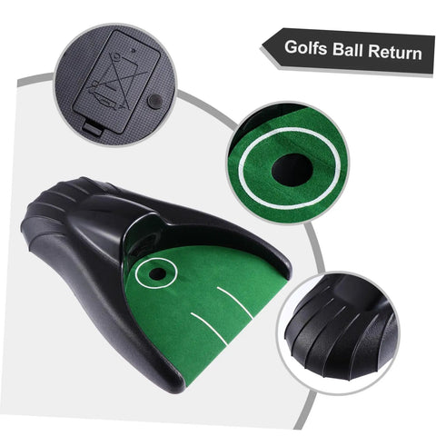 Indoor Golf Putting Cup Auto Return System For Home Office Practice, No Cords, Auto Ball Return, Realistic Putting Trainer