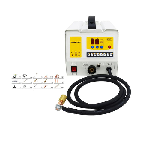 Car Body Dent Puller And 7 Function Spot Welder Kit For Auto Body Repair 220V Stud Welder Tool Auto Manual Welding 3KW Power