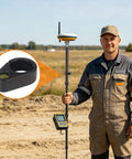 Worker using GPS Pole Level Vial For 1.25 Inch Outer Diameter 32mm Carbon Fiber And Aluminum Poles With 40 Minute Vial