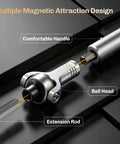 Close-up of Magnetic 40 In 1 Screwdriver Set with 270 Degree Ball Joint Handle showing extension rod and ball head.