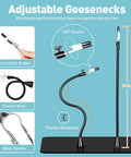 Helping Hands Soldering Station With 10X Magnifier Light And Stand Magnetic Third Hand Tool featuring adjustable 13-inch gooseneck.