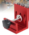 Pocket Hole Jig Set With Steel Bushings And Anodized Aluminum Body Delivers Precise 15 Degree Dowels For Woodworking, Cabinetry.