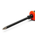 Diamond Tip Dual Material Screwdriver Set With Phillips And Slotted Drivers 8 Piece Pro Grade Hand Tools with diamond coated tip close-up