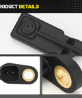 Close-up of black plastic Rear Abs Wheel Speed Sensor Left And Right Pair for 2007 2017 Jeep Wrangler, 2008 2012 Jeep Cherokee.