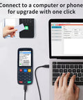 All In One RFID Reader Writer For Access Control Systems, Multi Frequency Copier connected to laptop for easy upgrade