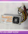 Rock Solid Industrial Computer Power Supply PC12U Series For Heavy Duty Systems And Workstations showing model PC12U-200P-X2SV with cables.