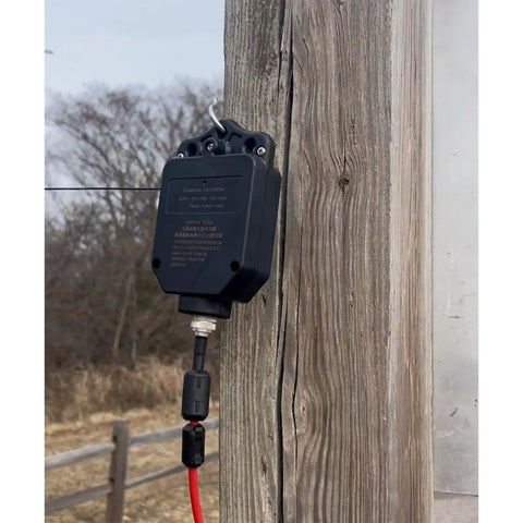 End Fed Half Wave HF Antenna For 1 To 30 MHz Multiband 100W Capable Portable And Base Station Ready Outdoor Ham Radio Antenna installed