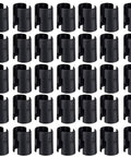 50 Pack Wire Shelf Clips For 1 Inch Post Shelving Black ABS Shelf Lock Clips grid display
