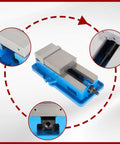 4 Inch Lock Down Milling Vise Workhorse For Drill Press And Milling Machine With 100 Mm Jaw Width High Accuracy Bench Clamp