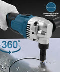Cordless Nibbler With 3 Speed Settings For 16 Gauge Sheet Metal Cutting Brushless Motor Delivers Up To 2400 RPM in action