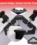 Hella Heavy Duty 45 And 90 Degree Corner Clamps For Woodworking Tools Aluminum Alloy positioning corners for accurate assembly.