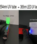 Dual Wavelength UV Flashlight For TLC Analysis And Fluorescent Minerals Rocks 254nm Shortwave 365nm Longwave Portable Banknote