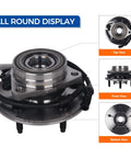 Front Wheel Hub Bearing Assembly For Ford F150 1997 2000 4WD With 4 Wheel ABS 5 Lug 515010 Replacement Durable Front Hub Unit