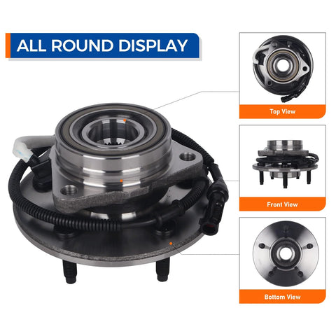 Front Wheel Hub Bearing Assembly For Ford F150 1997 2000 4WD With 4 Wheel ABS 5 Lug 515010 Replacement Durable Front Hub Unit