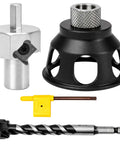 No-Nonsense 19mm Dog Hole Chamfer Reamer Bit For Three-Quarters Inch Holes, Bench Top Woodworking Tool Kit With Locator Jig parts