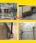 Heavy Duty Electromagnetic Floor Mount Fire Door Holder With Serious Magnetic Pull DC24V Security Access detailed images of floor and wall mounts.