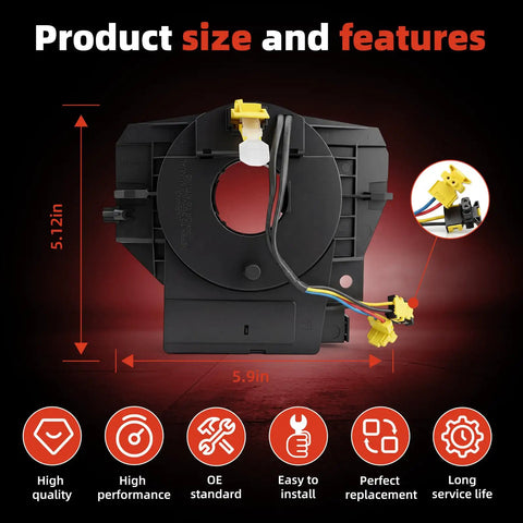 Premium Transfer Case Rear Output Shaft Seal For 2007 2018 Jeep Wrangler JK features showing size dimensions 5.12in x 5.9in.