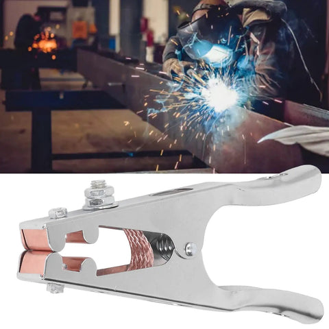 Heavy Duty 800A Earth Ground Clamp For Arc Welder With Copper Clip and Electroplating Finish used in stick welding.
