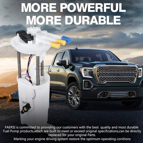 Fuel Pump With Sensor E3542M Replacement Fits 2000 2005 Buick Century 3.1L V6 and 3.8L, featured with a vehicle in the background